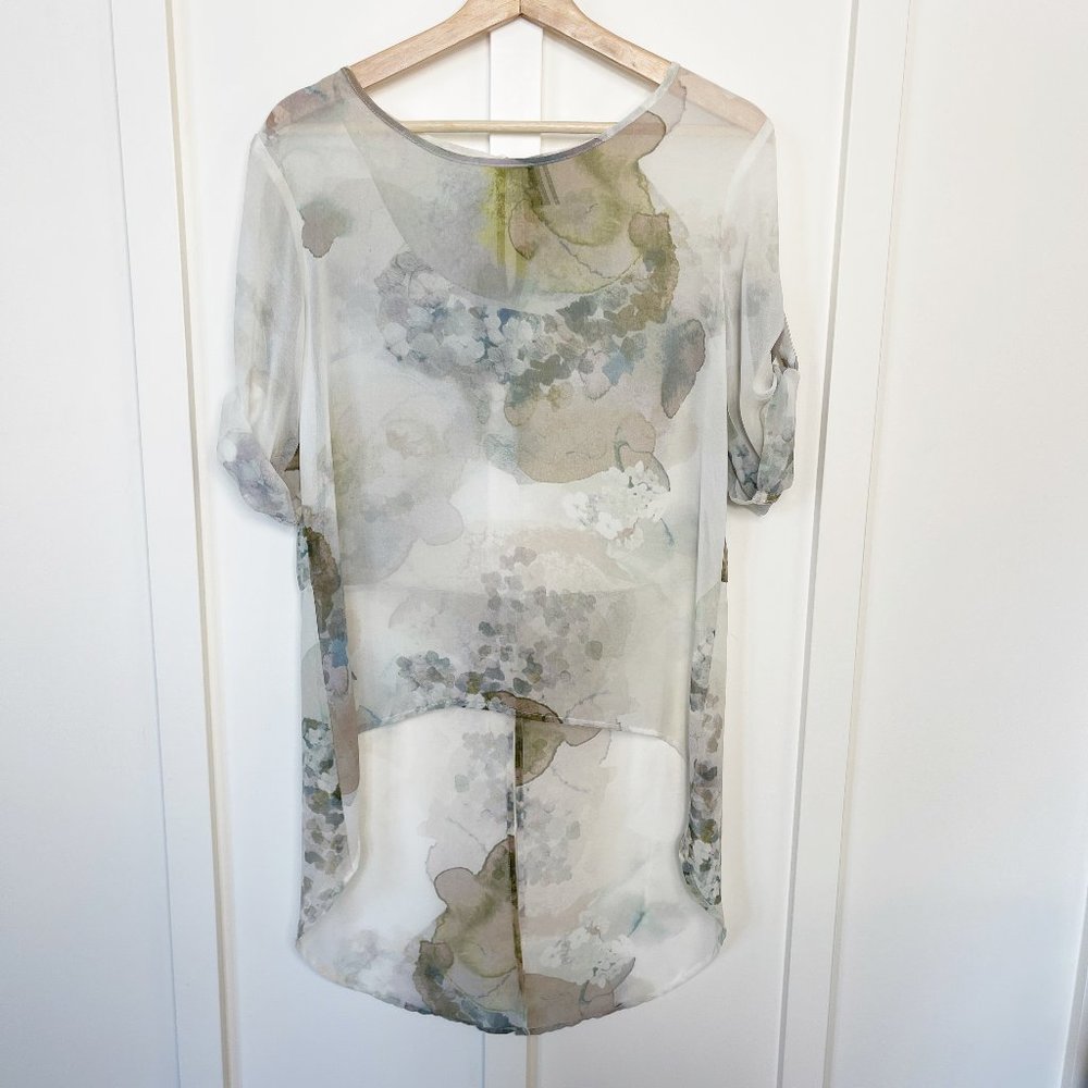 Stella Carakasi Attitude is Everything Tunic Sheer Floral